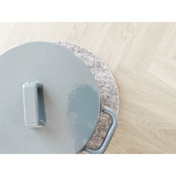 Ocelově šedý plstěný podtácek z vlny Wooldot Felt Coaster, ⌀ 20 cm-image-3