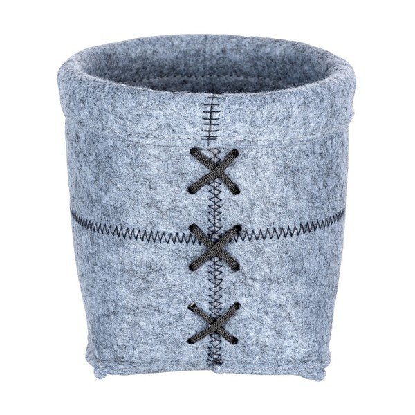 Světle šedý plstěný košík Wenko Mara, šířka 15 cm-image-1