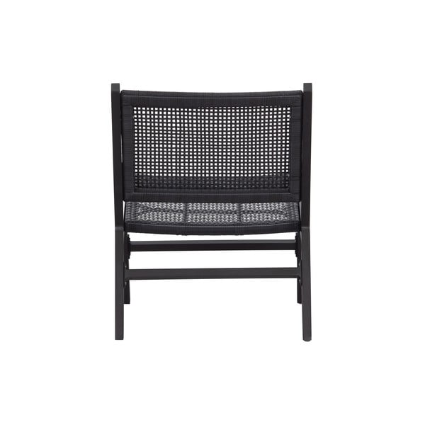 Černé zahradní křeslo WOOOD Puk-image-3