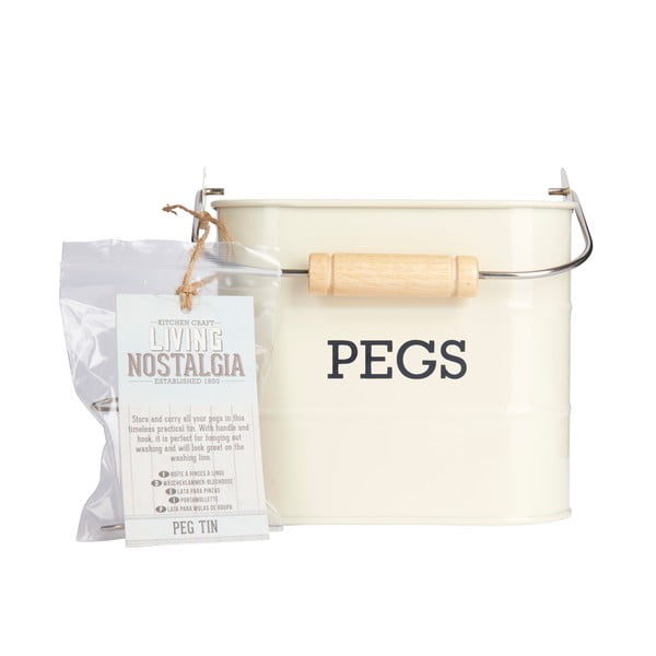 Krémový košík na kolíčky Kitchen Craft Living Nostalgia-image-3