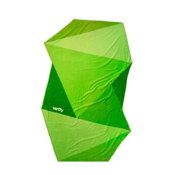 Zelený ručně vyráběný ručník Vertty s voděodolnou kapsou