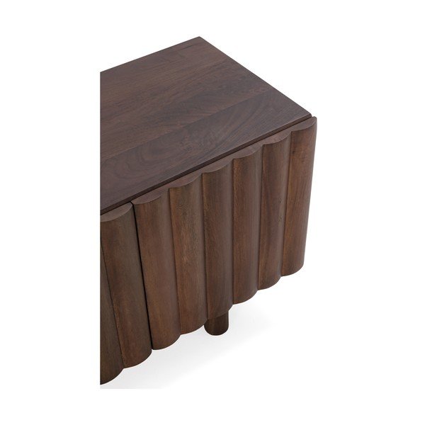 Hnědý TV stolek z mangového dřeva 160x55x40 cm Tamira – MOME-image-3