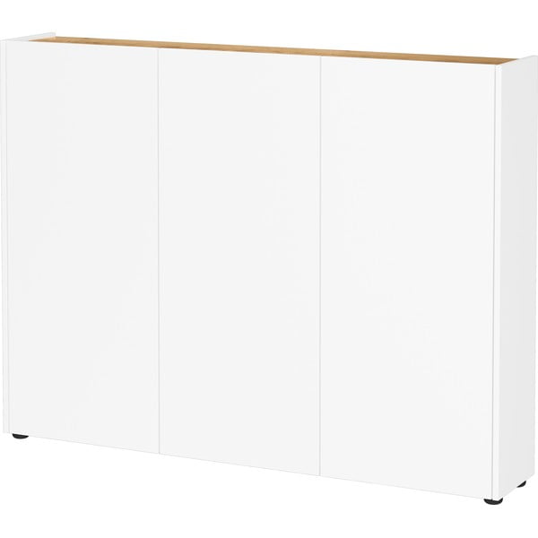 Bílá skříňka v dekoru dubu 138x105x25 cm Libbiano – Germania