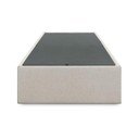 Béžová čalouněná jednolůžková postel s úložným prostorem 90x190 cm Matters – Kave Home