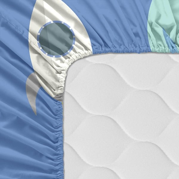 Dětské bavlněné prostěradlo Happynois Astronaut, 120 x 60 cm-image-2