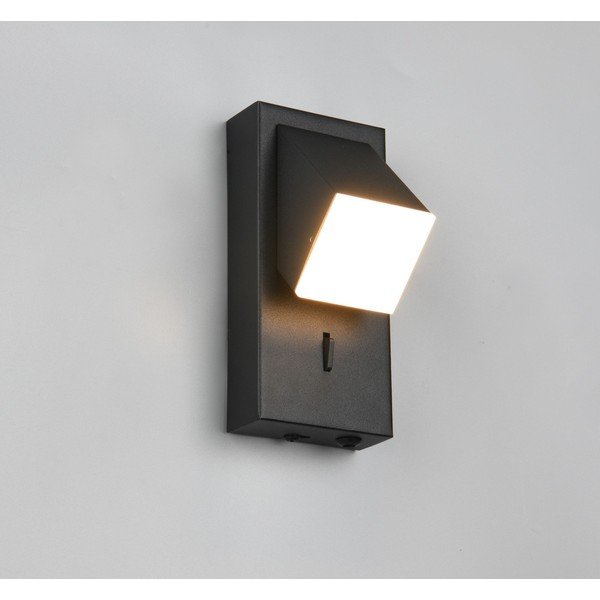 Matně černé LED nástěnné svítidlo Raglan – Trio-image-2