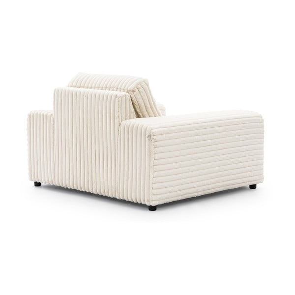 Krémové manšestrové křeslo Justin – Ropez-image-3