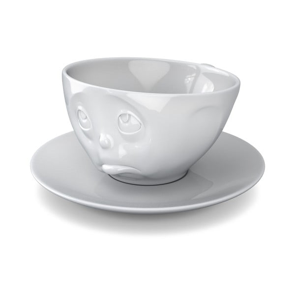 Bílý porcelánový šálek na kávu 58products Oh please, objem 200 ml-image-3