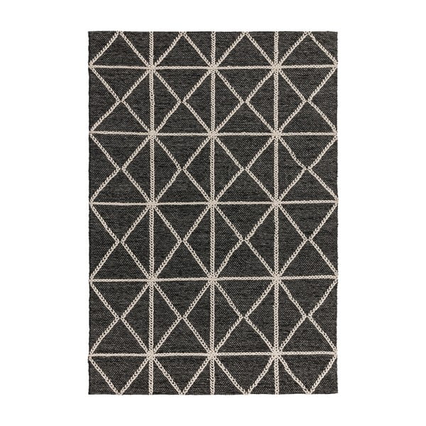 Černo-béžový koberec Asiatic Carpets Prism, 120 x 170 cm