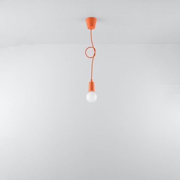 Oranžové závěsné svítidlo ø 5 cm Rene – Sollux-image-1