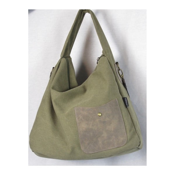 Khaki zelená plátěná taška Sorela Nadya