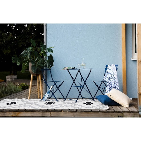 Tmavě modrý set zahradního nábytku Bonami Essentials Retro-image-1