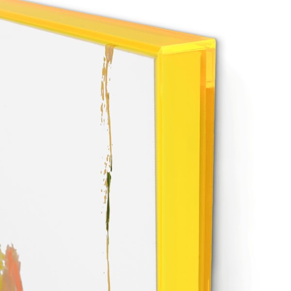 Obraz s ručně malovanými prvky 102x102 cm Confidential Yellow – Malerifabrikken-image-2