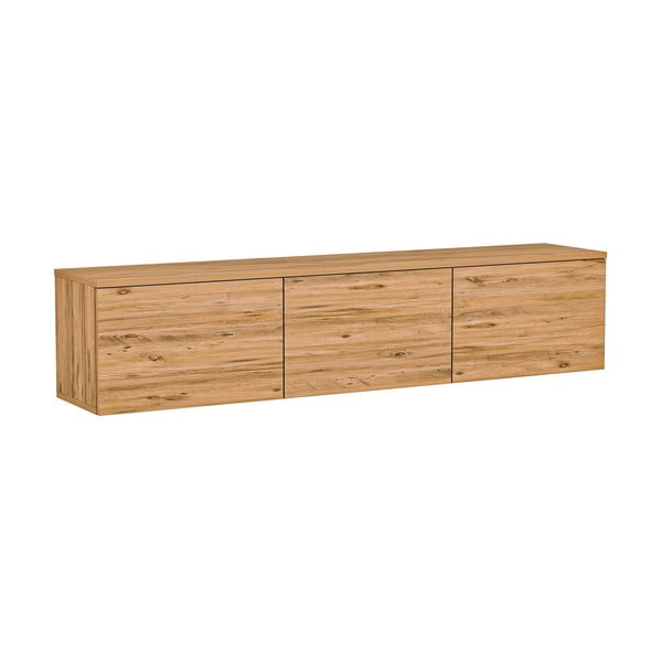 TV stolek v dekoru borovice v přírodní barvě 160x35x32 cm Neon – Kalune Design