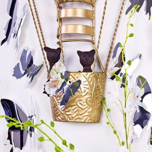 Sada 12 samolepek s 3D efektem Ambiance Mirror Butterflies-image-2