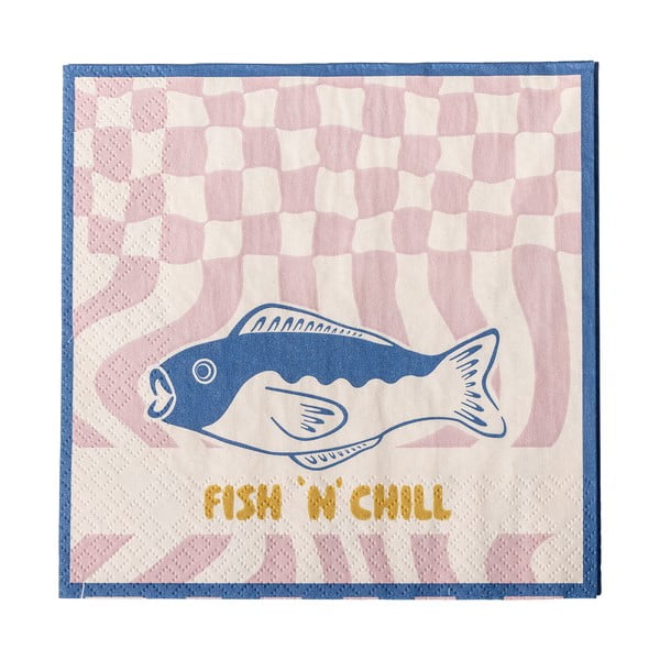 Papírové ubrousky v sadě 20 ks 33x33 cm Remy – Bloomingville-image-2