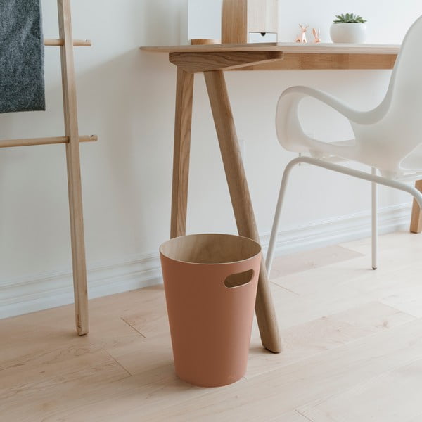 Dřevěný odpadkový koš 7,5 l Woodrow – Umbra-image-1