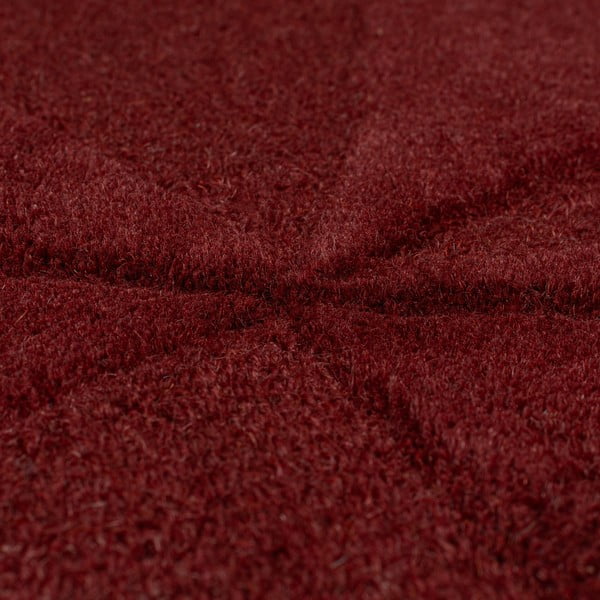 Vínový ručně tkaný vlněný koberec 160x230 cm Shard Red – Flair Rugs-image-3