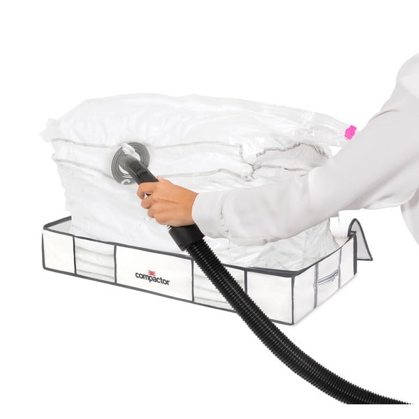 Vakuové látkové/plastové úložné boxy pod postel v sadě 2 ks 105x45x15,5 cm Life – Compactor-image-4