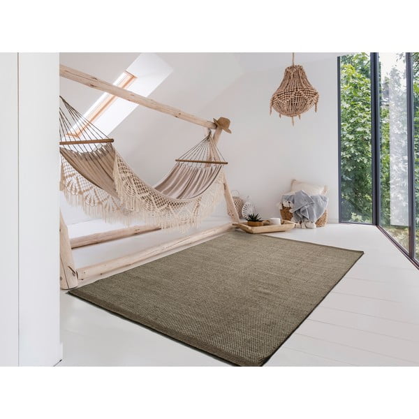 Hnědý vlněný koberec Universal Kiran Liso, 160 x 230 cm-image-1