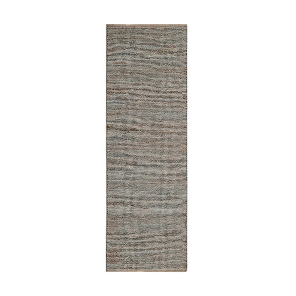 Světle šedý ručně tkaný jutový běhoun 66x200 cm Soumak – Asiatic Carpets