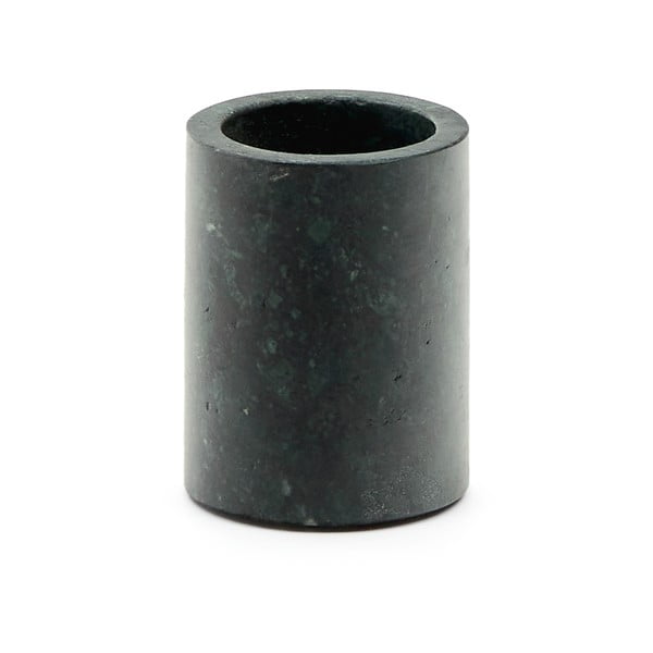 Tmavě zelený mramorový kelímek na zubní kartáčky Elenei – Kave Home