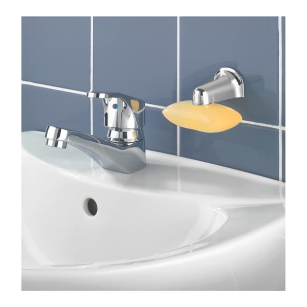 Magnetický držák na tuhé mýdlo ve chromové barvě Wenko Blister-image-2