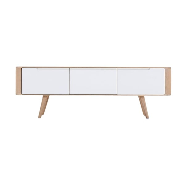 Televizní stolek z dubového dřeva Gazzda Ena, 135 x 55 x 45 cm