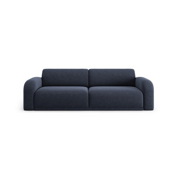 Tmavě modrá sametová pohovka 242 cm Erin – Micadoni Home