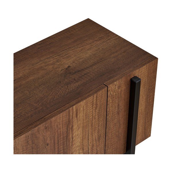 TV stolek v dekoru ořechu v tmavě přírodní barvě 180x45x30 cm Nexus – Kalune Design-image-4