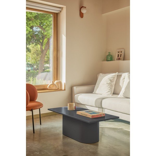 Antracitový konferenční stolek 50x111 cm Totem – Teulat-image-1