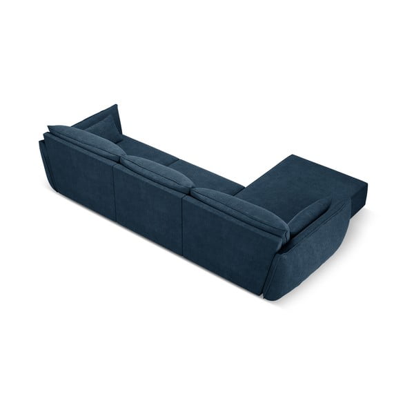 Tmavě modrá rohová pohovka (levý roh) Vanda – Mazzini Sofas-image-3