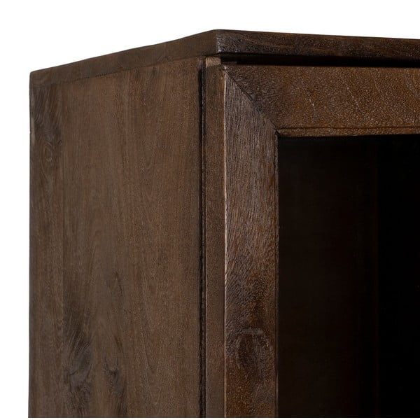 Hnědá vitrína z mangového dřeva 40x180x40 cm Ravi – Ixia-image-3