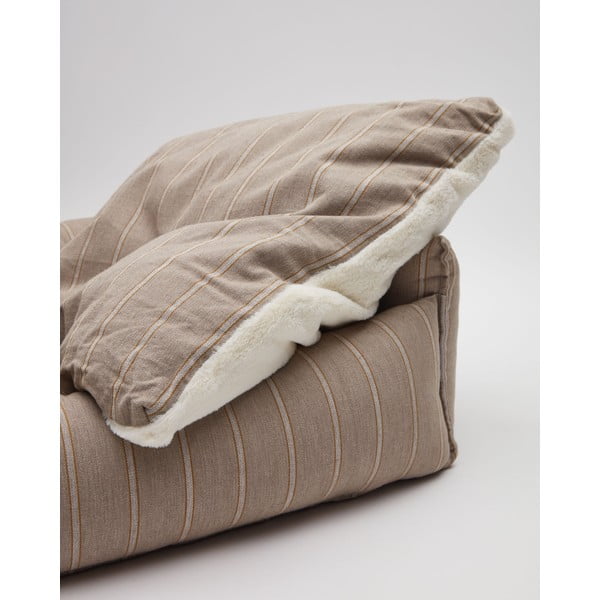 Hnědý pelíšek pro psy 60x60 cm Toby - Kave Home-image-4