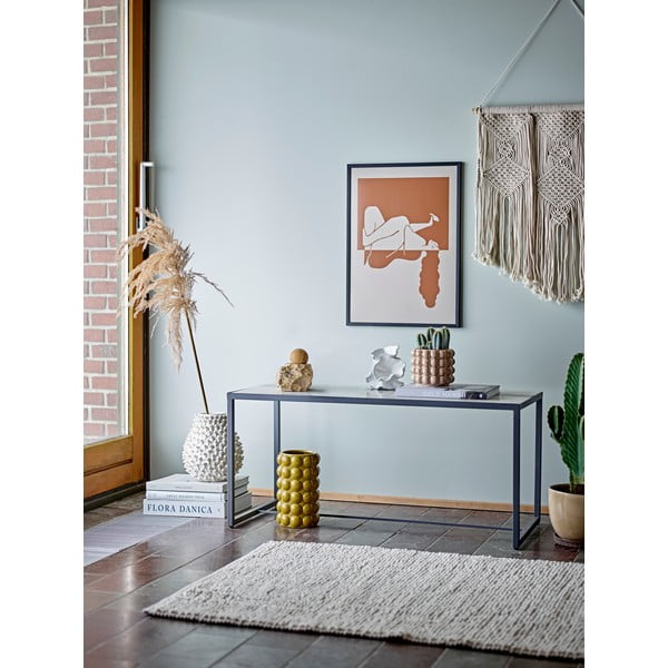 Krémová ručně vyrobená váza z kameniny Spikey – Bloomingville-image-4