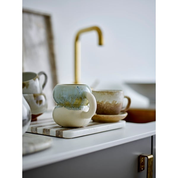 Modré/krémové hrnky v sadě 4 ks z kameniny 400 ml Luna – Bloomingville-image-3