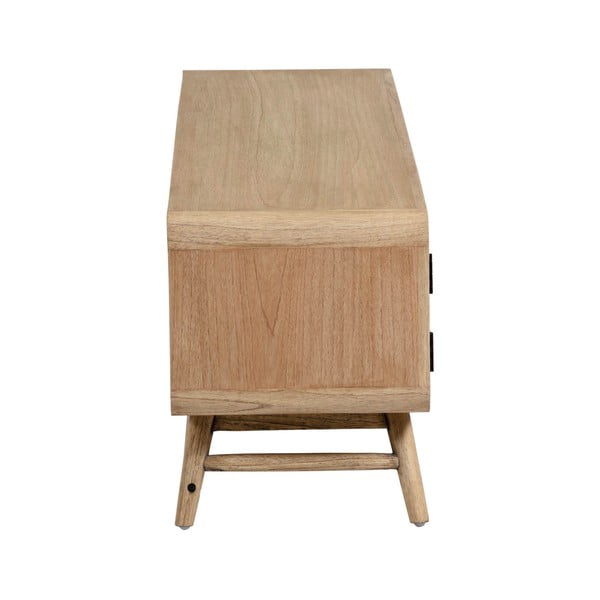 TV stolek z masivu mindi v přírodní barvě 150x50 cm Nalu – Kave Home-image-3