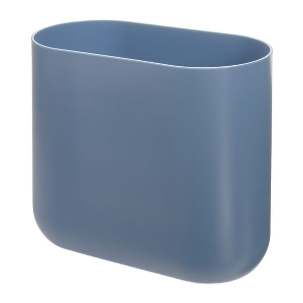 Modrý odpadkový koš iDesign Slim Cade, 6,5 l