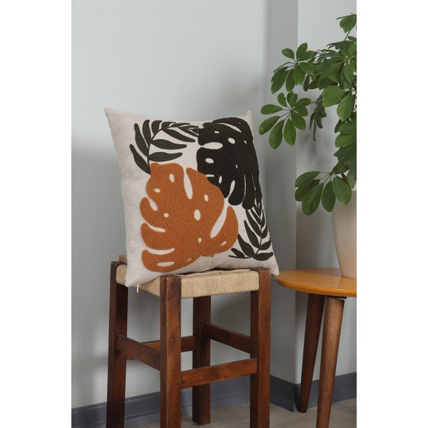 Lněný dekorační polštář 43x43 cm – Mioli Decor-image-2