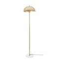 Stojací lampa ve zlaté barvě s kovovým stínidlem (výška 154 cm) Waved – Leitmotiv