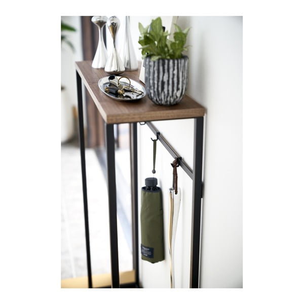 Černý konzolový stolek 18.5x60 cm Tower – YAMAZAKI-image-2