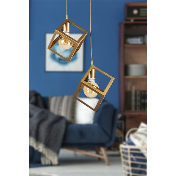 Kovové stropní svítidlo ve zlaté barvě Magnezya – Squid Lighting-image-1