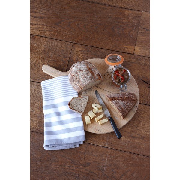 Sada 2 šedých utěrek s proužky Walra, 50 x 50 cm-image-1