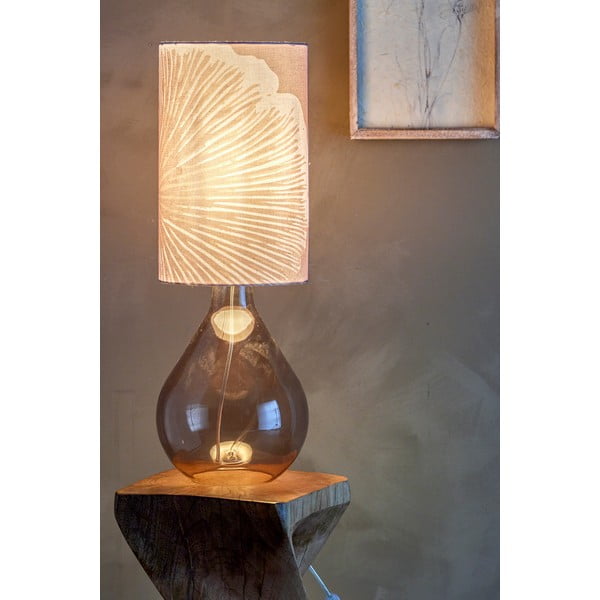 Hnědá stolní lampa s textilním stínidlem (výška 65 cm) Leni – Bloomingville-image-3