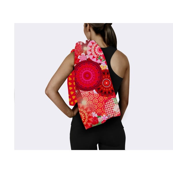 Červená rychleschnoucí plážová osuška 50x100 cm – HIP-image-2