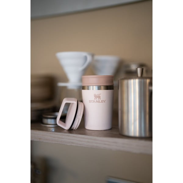 Světle růžový termo hrnek z nerezové oceli 230 ml Café-To-Go Travel Mug Rose Quartz – Stanley-image-1