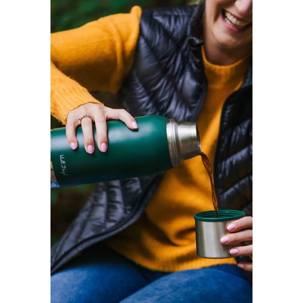 Zelený cestovní termohrnek Vialli Design Fuori, 1 l-image-4
