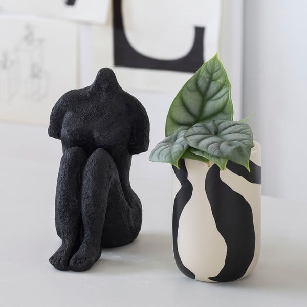 Černo-bílý keramický kelímek na zubní kartáčky Icon – Mette Ditmer Denmark-image-4