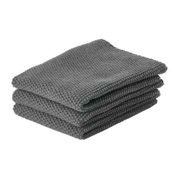 Bavlněné utěrky v sadě 3 ks 27x27 cm - Zone