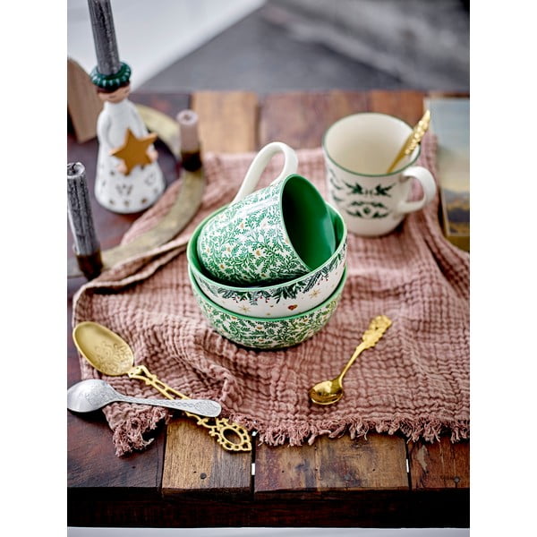 Polyresinové svícny s vánočním motivem v sadě 4 ks Abba – Bloomingville-image-1